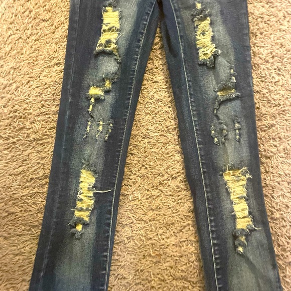 VIP       Jean Overalls    Distressed - Picture 2 of 5